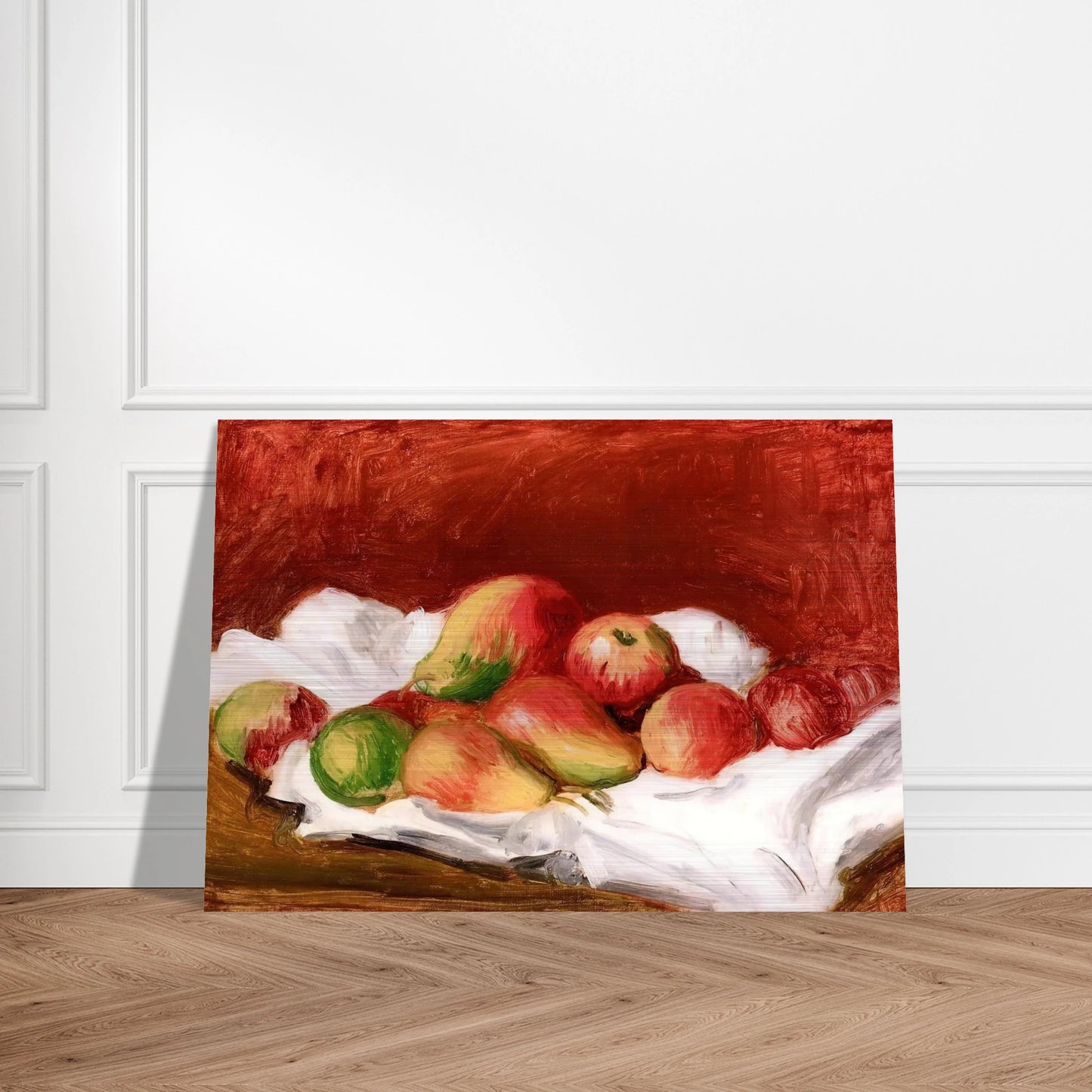 Pears and Apples - Pierre-Auguste Renoir Brushed Aluminum Print - 70x100 cm / 28x40 inches | Pierre-Auguste Renoir Aluminum Print | Pierre-Auguste Renoir Prints