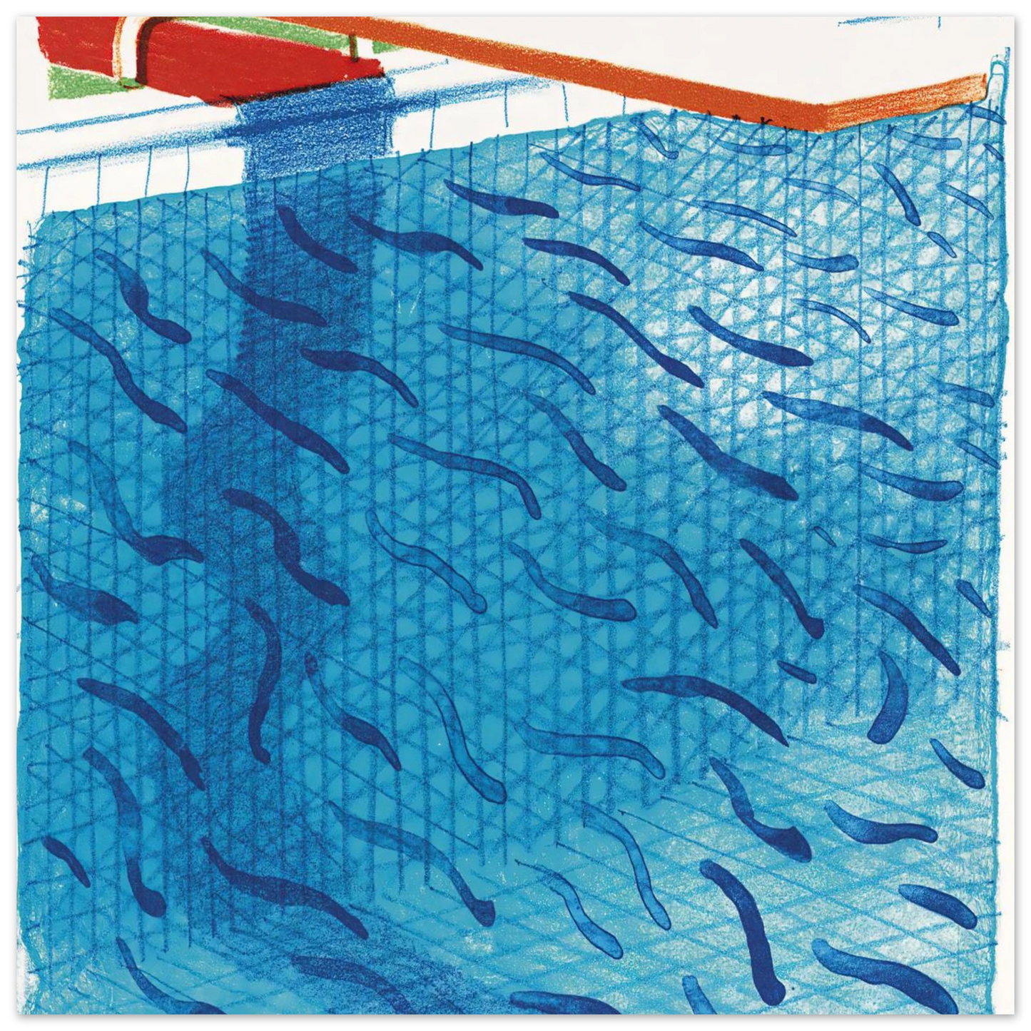David Hockney - David Hockney Wall art - 30x30 cm / 12x12 inches - Fine Art Poster-canvas - -