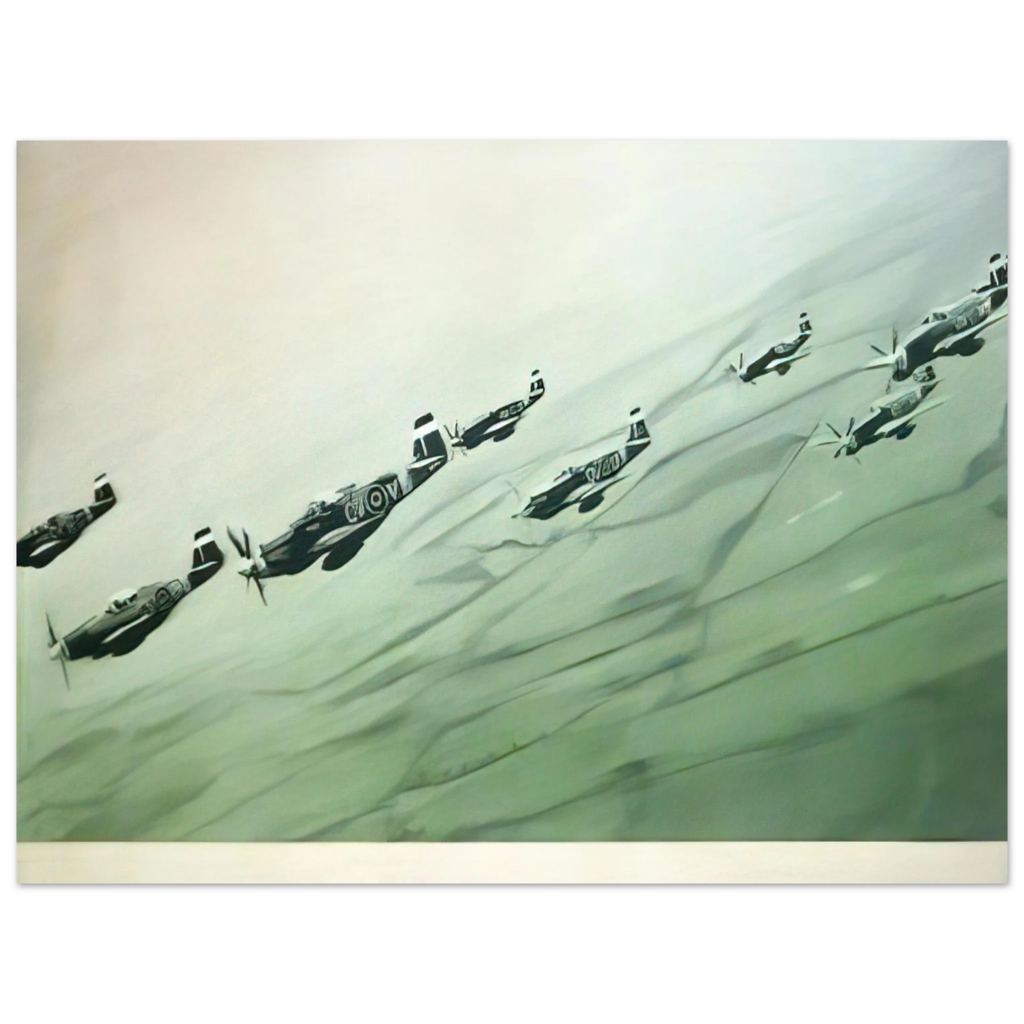 Gerhard Richter - MUSTANG STAFFEL 1964  75x100 cm / 30x40inches Fine Art Poster