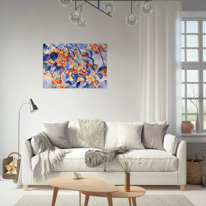 CHERRIES - Theo van Rysselberghe Brushed Aluminum Print - 70x100 cm / 28x40 inches | Theo van Rysselberghe Aluminum Print | Theo van Rysselberghe Prints