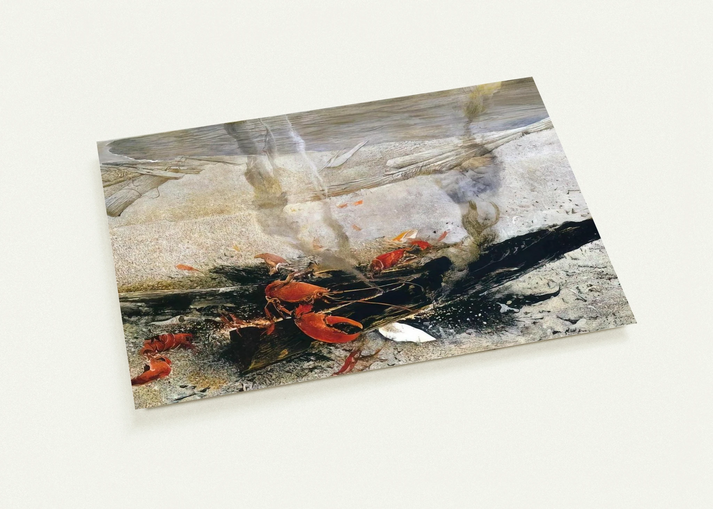 EMBERS 2000 By Andrew Wyeth Pack of 10 Post Cards | Andrew Wyeth Post Cards | A6 (10.5 x 14.8 cm) - 4.1 x 5.8 inches
