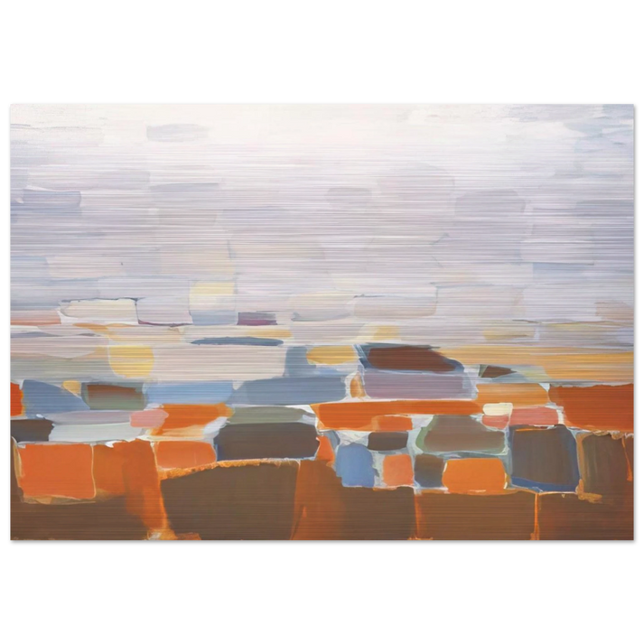 Ciel - Art Informel - Nicolas de Stael Brushed Aluminum Print - 70x100 cm / 28x40 inches | Nicolas de Stael Aluminum Print | Nicolas de Stael Prints