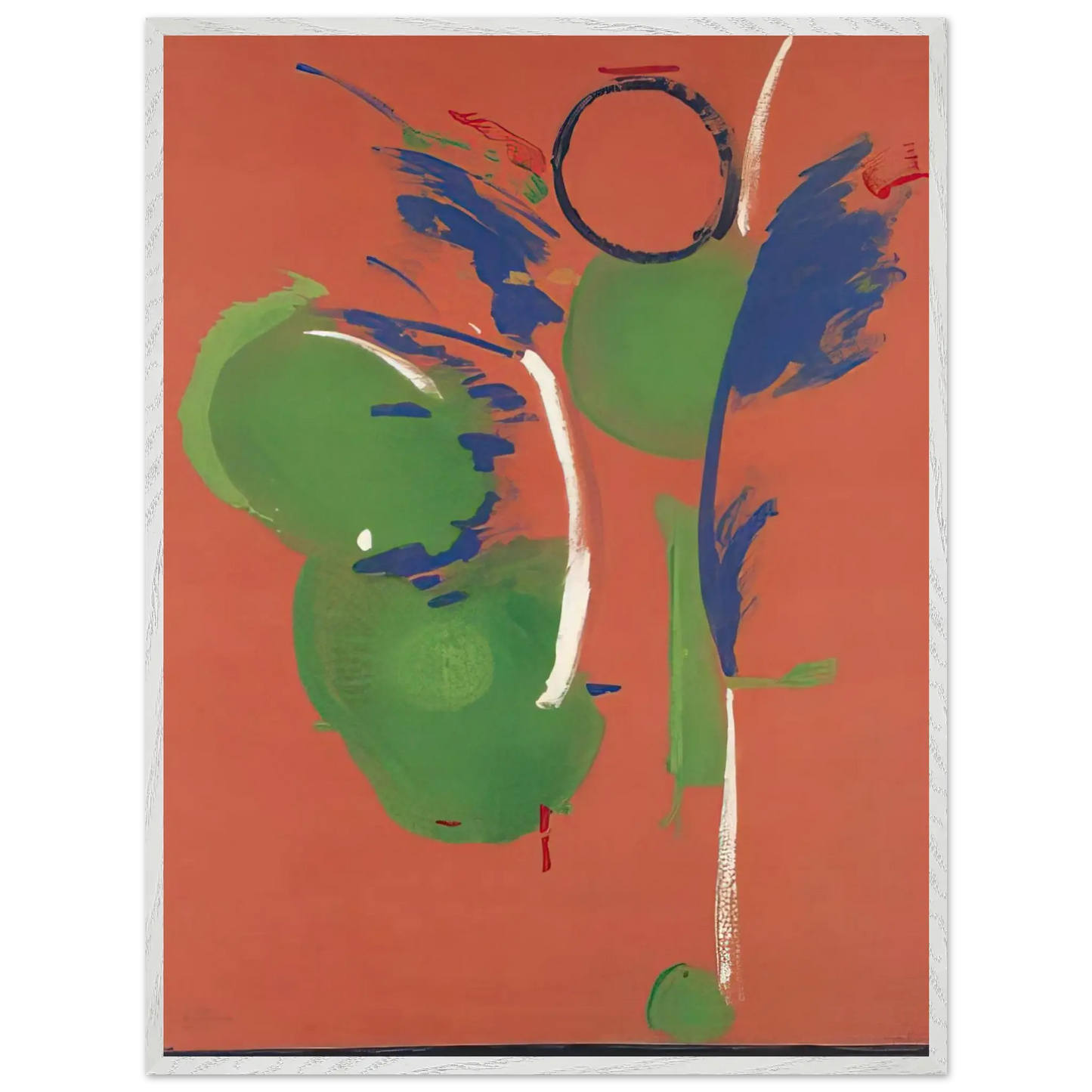 Helen Frankenthaler - Mary, Mary - 1987 Wall art - 15x20 cm / 6x8 Inches - Premium Wooden Framed Poster With Fine Art Paper - Black frame