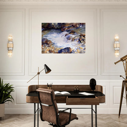 In the Tyrol - John Singer Sargent Brushed Aluminum Print - 70x100 cm / 28x40 inches | John Singer Sargent Aluminum Print | John Singer Sargent Prints
