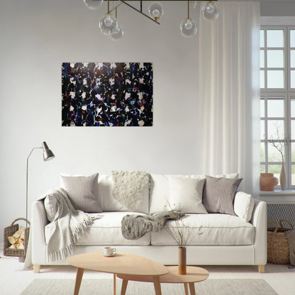 Free Floating Clouds - Sam Francis Brushed Aluminum Print - 70x100 cm / 28x40 inches | Sam Francis Aluminum Print | Sam Francis Prints