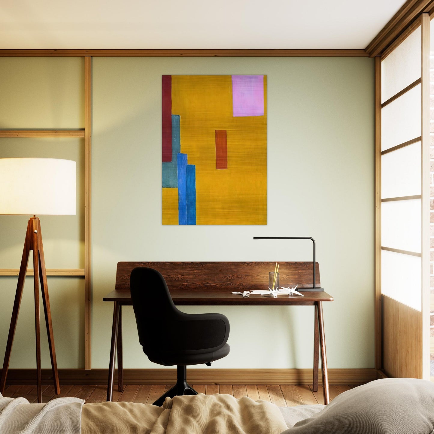 ABSTRACT PAINTING 1914 - Vanessa Bell Brushed Aluminum Print - 70x100 cm / 28x40 inches | Vanessa Bell Aluminum Print | Vanessa Bell Prints