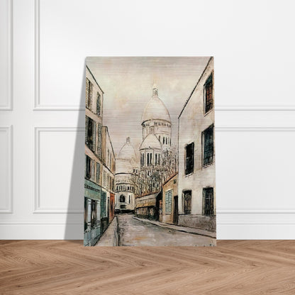 SACRE COEUR 1 - Maurice Utrillo Brushed Aluminum Print - 70x100 cm / 28x40 inches | Maurice Utrillo Aluminum Print | Maurice Utrillo Prints