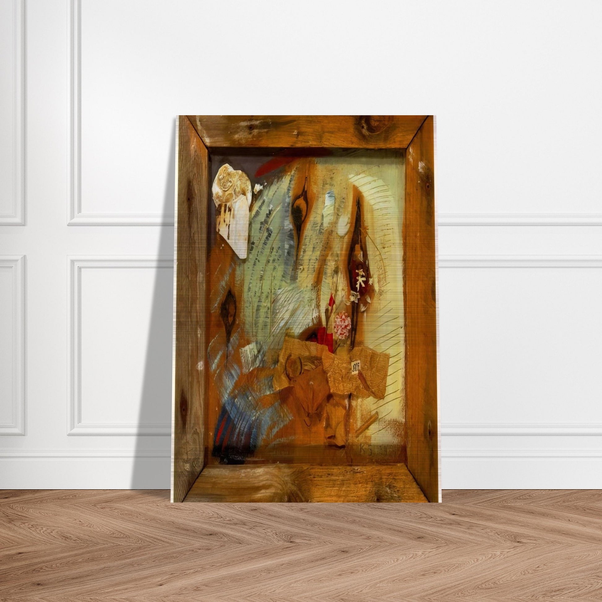 MERZBILD ALF 1939 - Kurt Schwitters Brushed Aluminum Print - 70x100 cm / 28x40 inches | Kurt Schwitters Aluminum Print | Kurt Schwitters Prints