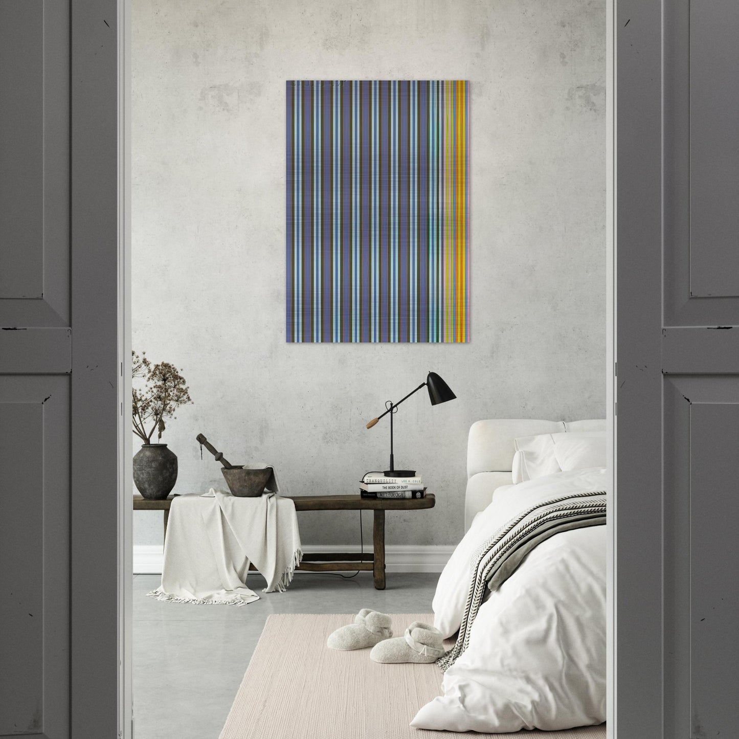 Jack-in-the-Box - 1969 - Gene Davis Brushed Aluminum Print - 70x100 cm / 28x40 inches | Gene Davis Aluminum Print | Gene Davis Prints