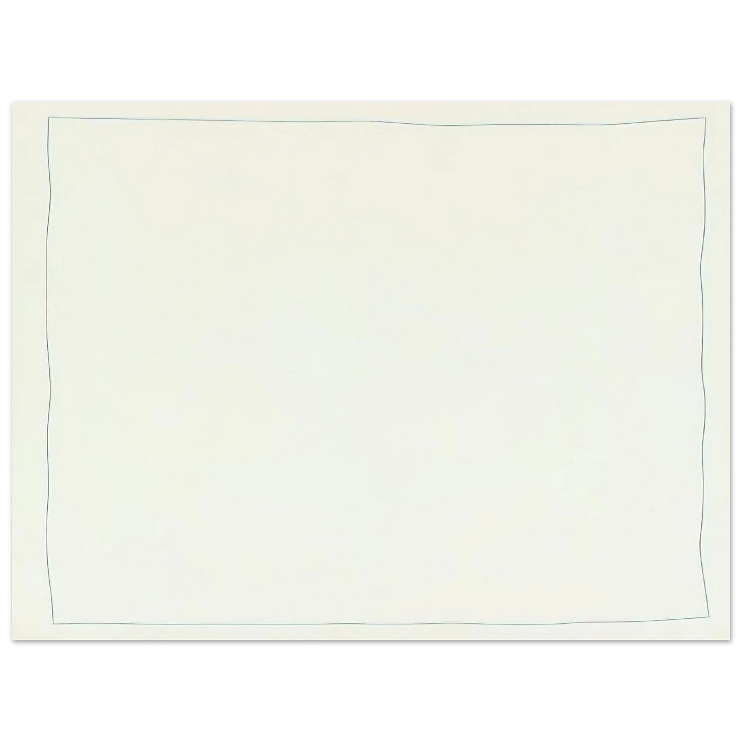 Robert Ryman - Bent Line Drawing - Minimalism  75x100 cm / 30x40inches Fine Art Poster