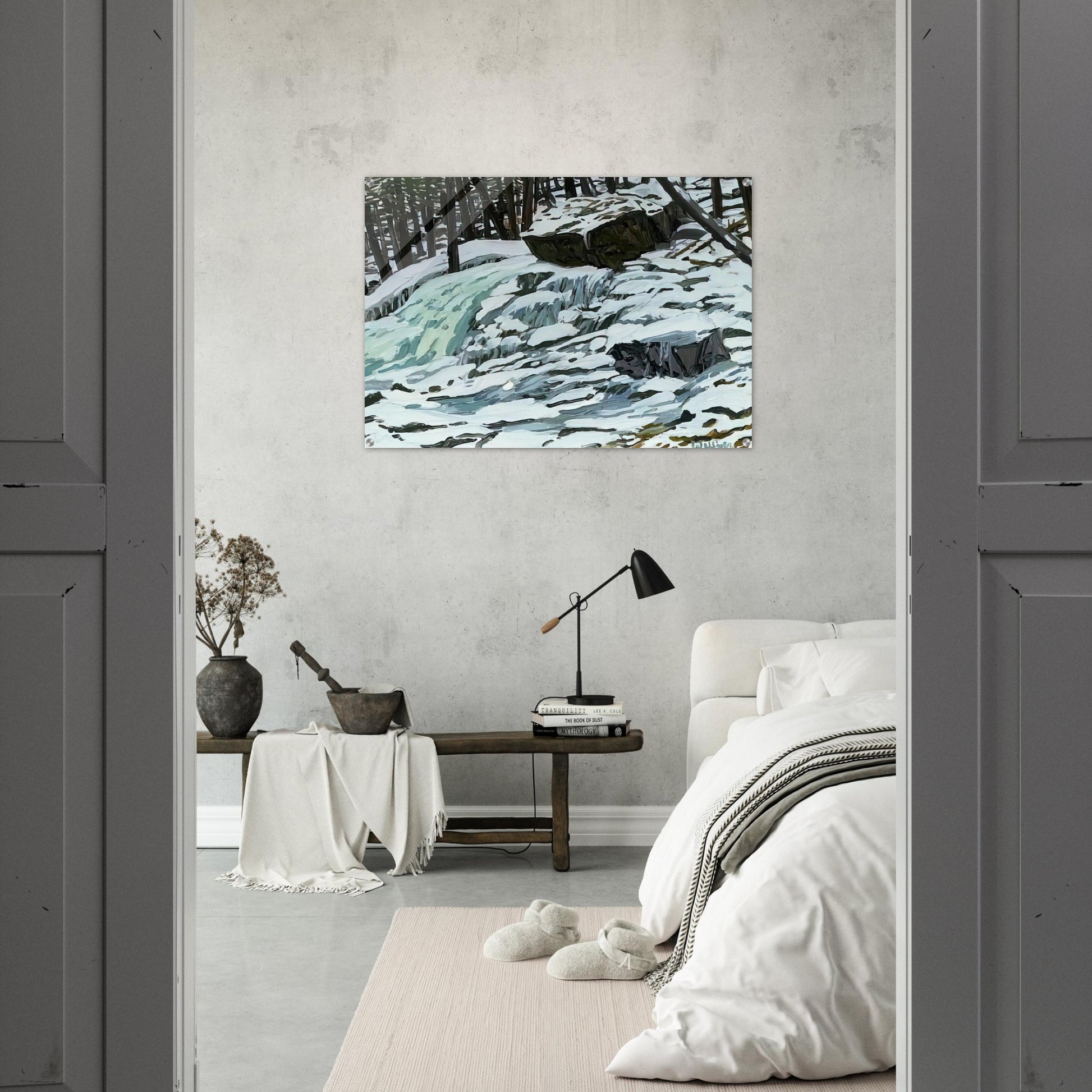 Study for Aqua Spring - 1997 - Neil Welliver Acrylic Print - 70x100 cm / 28x40″ inches