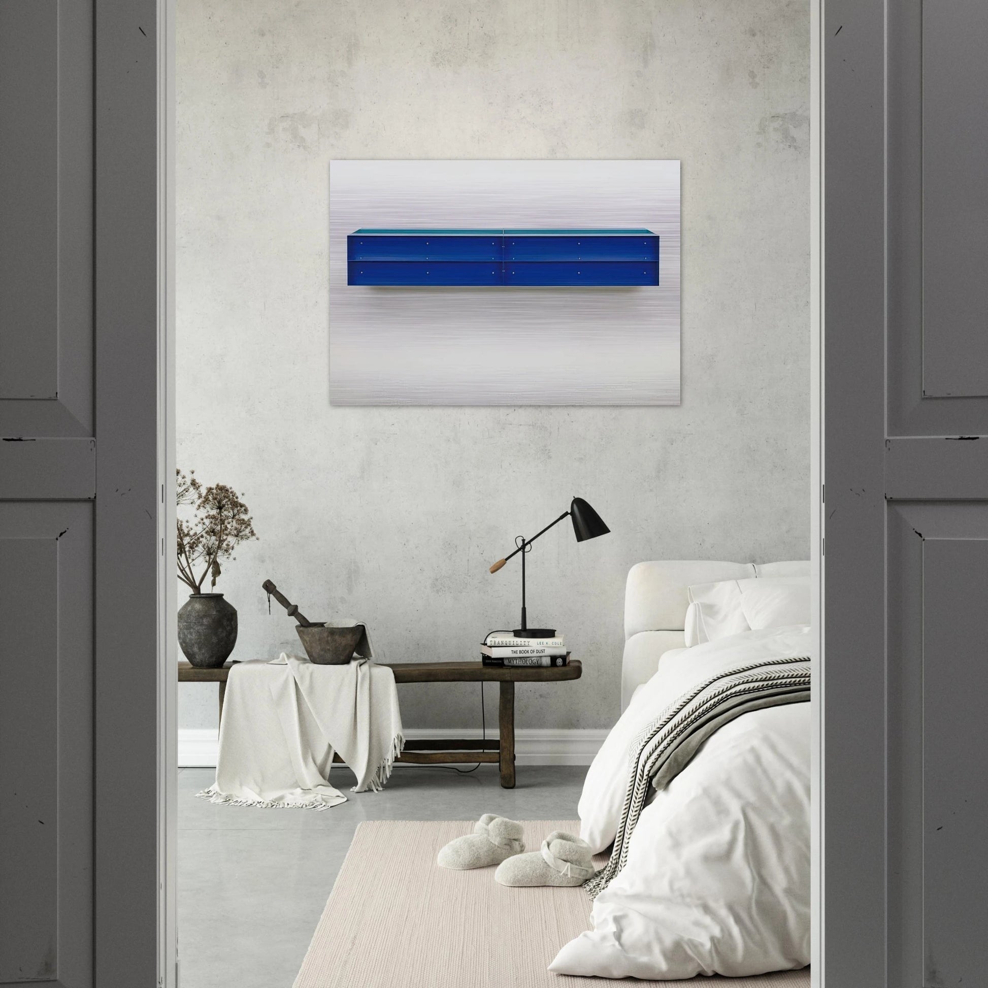 Untitled - 1989 - Donald Judd Brushed Aluminum Print - 70x100 cm / 28x40 inches | Donald Judd Aluminum Print | Donald Judd Prints