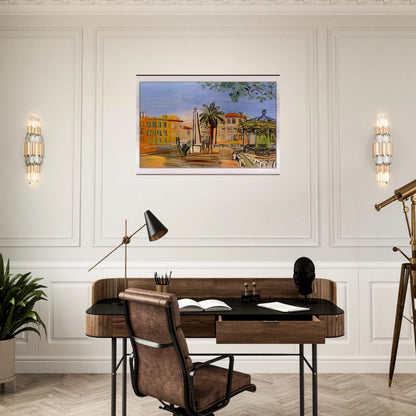 THE SQUARE IN HYERES - Raoul Dufy Brushed Aluminum Print - 70x100 cm / 28x40 inches | Raoul Dufy Aluminum Print | Raoul Dufy Prints