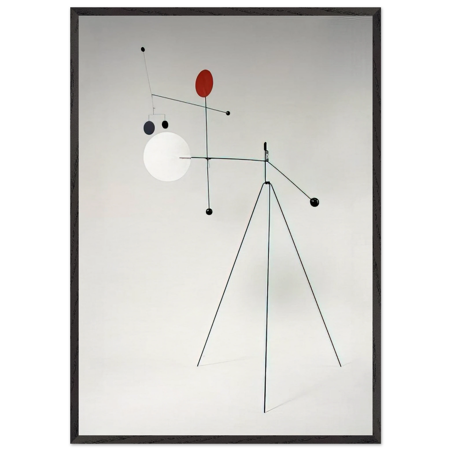 UNTITLED 1934 - Alexander Calder 70x100 cm / 28x40 inches Framed Art Print – Black Wooden Frame