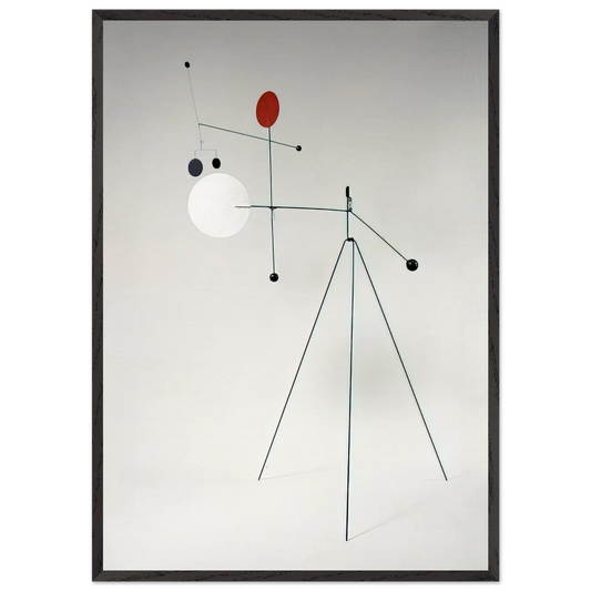 UNTITLED 1934 - Alexander Calder 70x100 cm / 28x40 inches Framed Art Print – Black Wooden Frame
