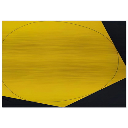 DISTORTED CIRCLE WITHIN A POLYGON I 1972 - Robert Mangold Brushed Aluminum Print - 70x100 cm / 28x40 inches | Robert Mangold Aluminum Print | Robert Mangold Prints
