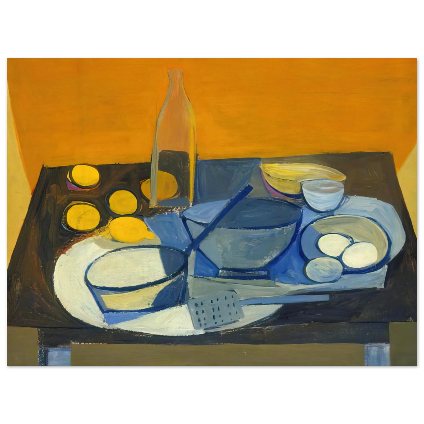 William Scott - Kitchen Still Life - 1948  75x100 cm / 30x40inches Fine Art Poster