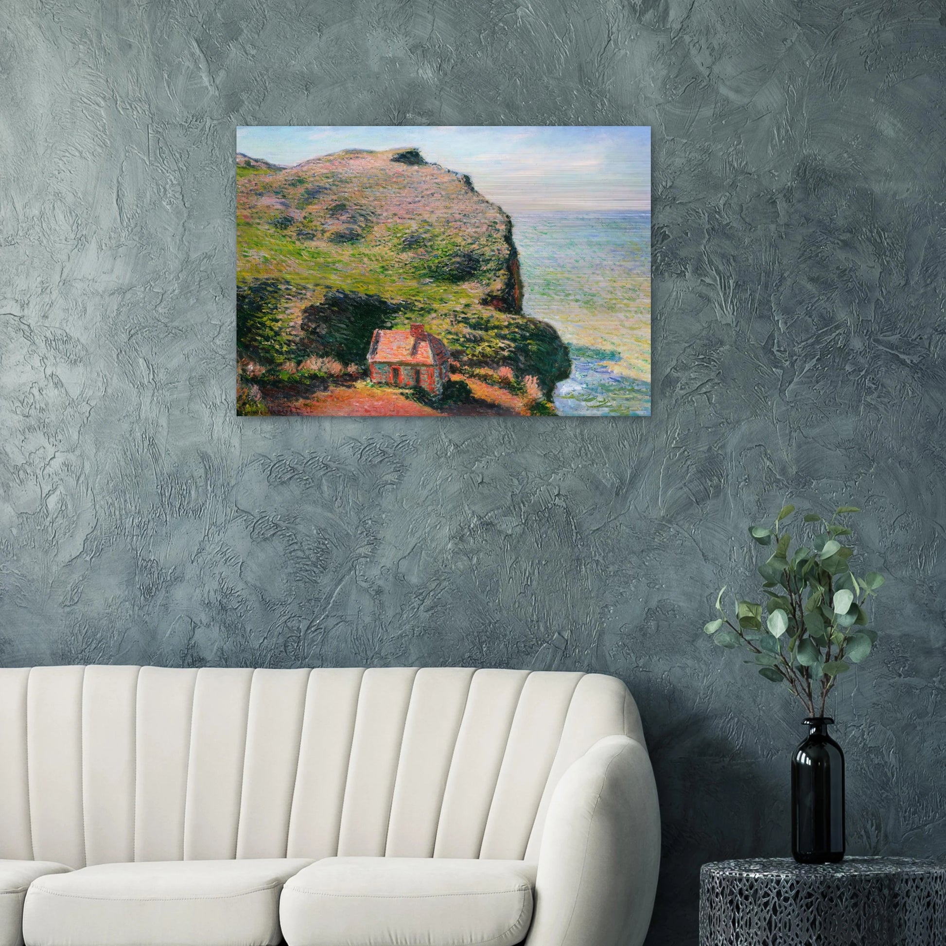 The Custom`s House - claude monet Brushed Aluminum Print - 70x100 cm / 28x40 inches | claude monet Aluminum Print | claude monet Prints