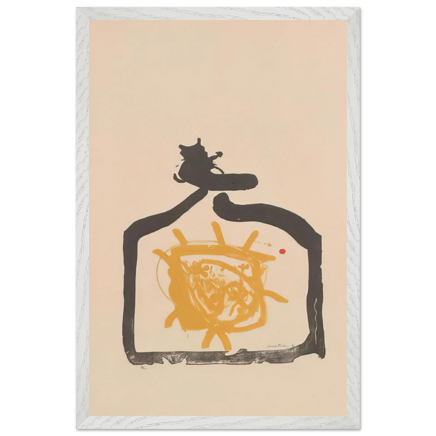 Helen Frankenthaler - May 26th Backwards - 1961 Wall art - A2 (42 x 59.4  cm) - Premium Wooden Framed Poster With Fine Art Paper-canvas - Black frame