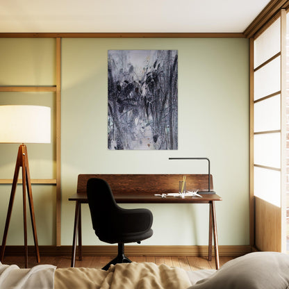 EVOCATION BLEUE 1989 - Chu teh Chun Brushed Aluminum Print - 70x100 cm / 28x40 inches | Chu teh Chun Aluminum Print | Chu teh Chun Prints