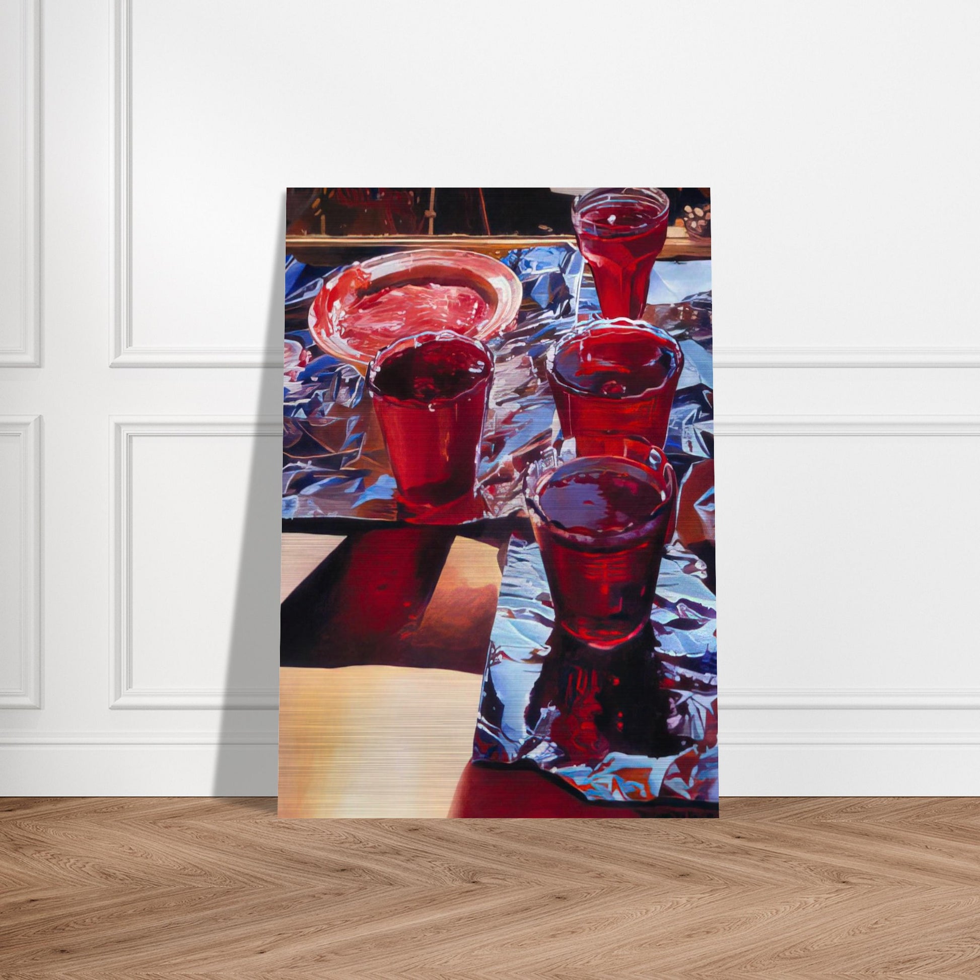 Red Currant Jelly - 1972 - Mary Pratt Brushed Aluminum Print - 70x100 cm / 28x40 inches | Mary Pratt Aluminum Print | Mary Pratt Prints