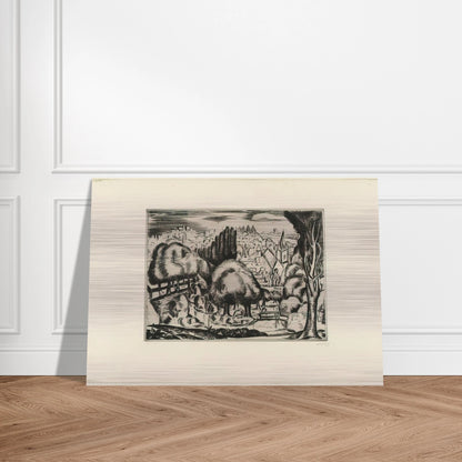 LANDSCAPE 1907 2 - Andre Derain Brushed Aluminum Print - 70x100 cm / 28x40 inches | Andre Derain Aluminum Print | Andre Derain Prints