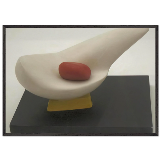 MOTHER AND EGG 1947 - Kurt Schwitters 70x100 cm / 28x40 inches Framed Art Print – Black Wooden Frame