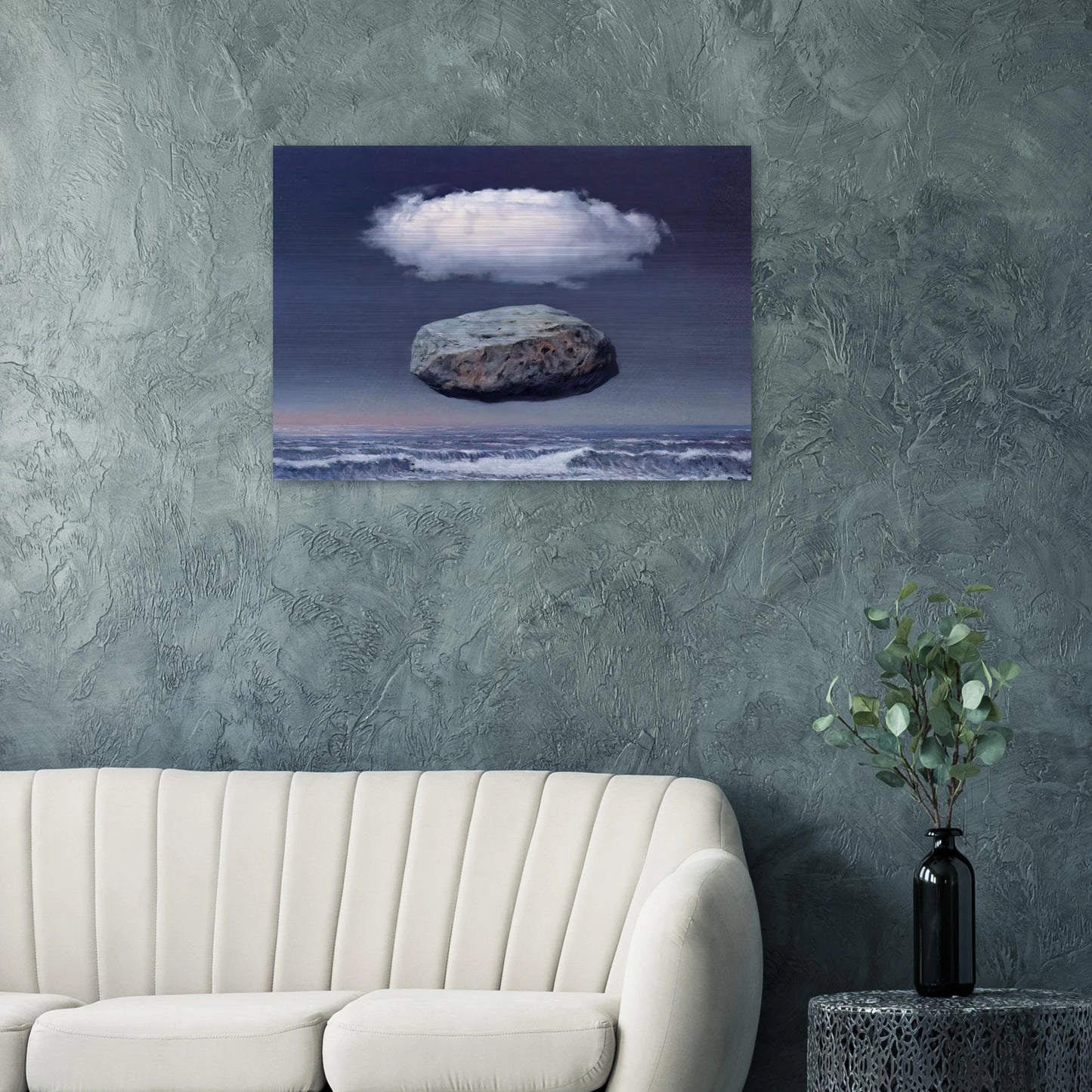CLEAR IDEAS 1958 - Rene Magritte Brushed Aluminum Print - 70x100 cm / 28x40 inches | Rene Magritte Aluminum Print | Rene Magritte Prints