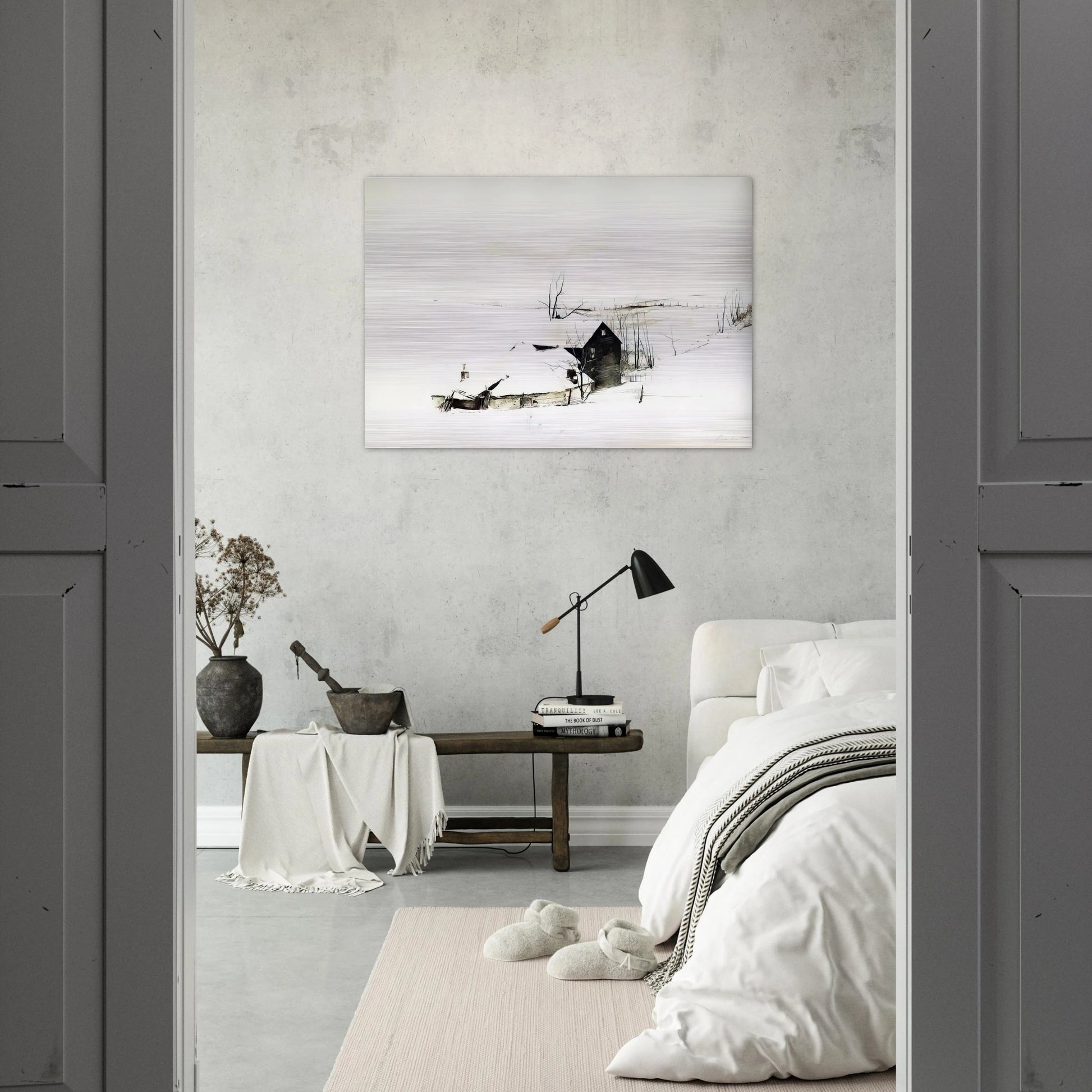 THE CORNER - Andrew Wyeth Brushed Aluminum Print - 70x100 cm / 28x40 inches | Andrew Wyeth Aluminum Print | Andrew Wyeth Prints