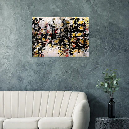Untitled - Jean-Paul Riopelle Brushed Aluminum Print - 70x100 cm / 28x40 inches | Jean-Paul Riopelle Aluminum Print | Jean-Paul Riopelle Prints