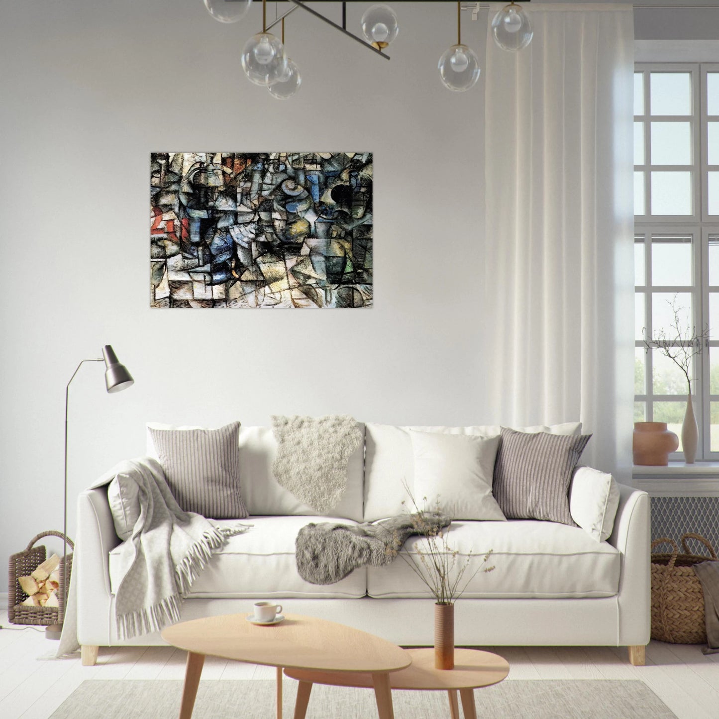 RITMI DI OGGETTI 1911 - Carlo Carra Brushed Aluminum Print - 70x100 cm / 28x40 inches | Carlo Carra Aluminum Print | Carlo Carra Prints