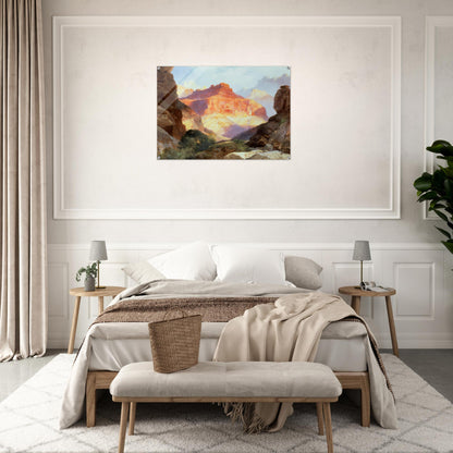 Under the Red Wall - Thomas Moran Acrylic Print - 70x100 cm / 28x40″ inches