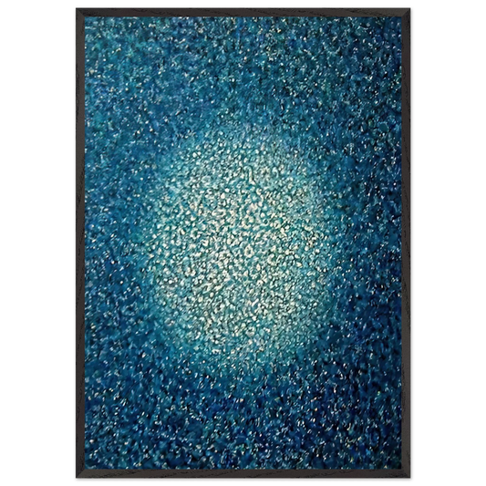 Blue Prescence - 1970 - Richard Pousette-Dart 70x100 cm / 28x40 inches Framed Art Print – Black Wooden Frame