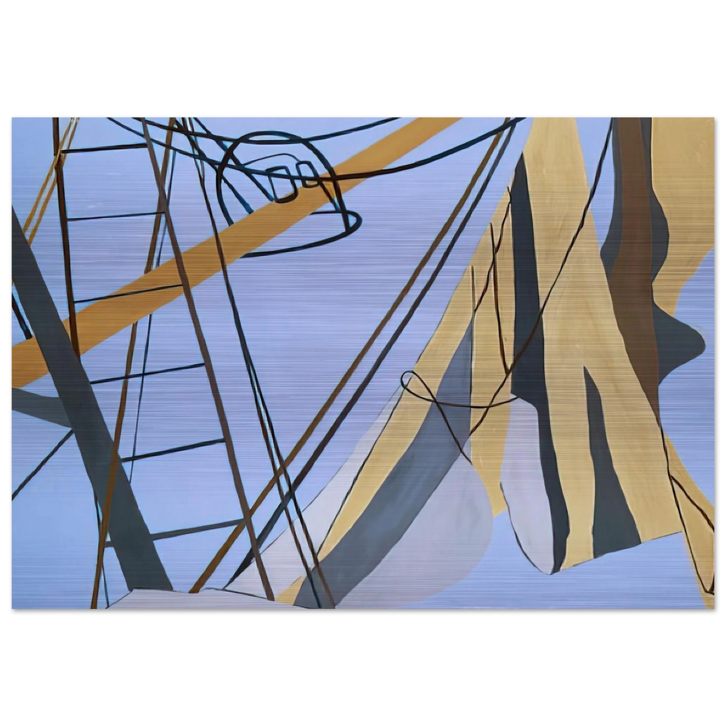 Corpus Christi - 1975 - Ralston Crawford Brushed Aluminum Print - 70x100 cm / 28x40 inches | Ralston Crawford Aluminum Print | Ralston Crawford Prints