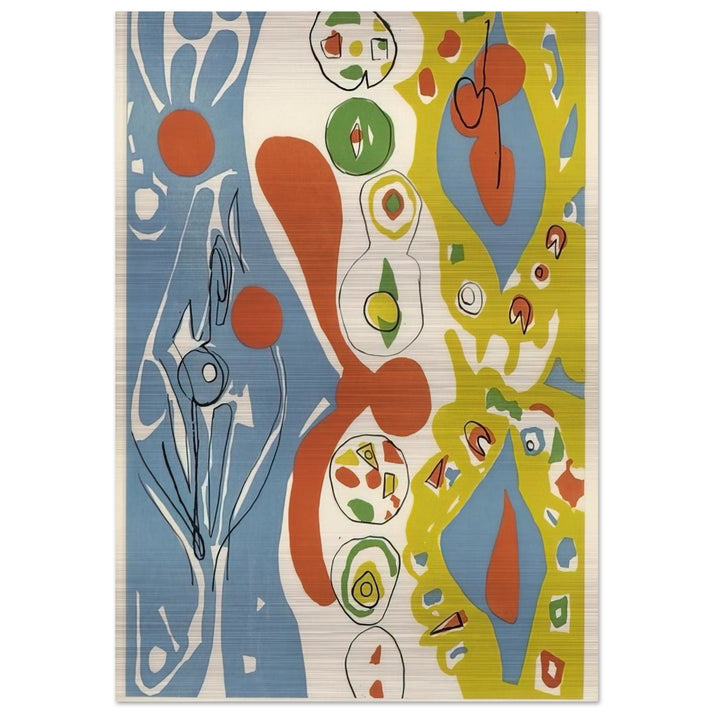 Spiele des Menschen - 1965 - Ernst Wilhelm Nay Brushed Aluminum Print - 70x100 cm / 28x40 inches | Ernst Wilhelm Nay Aluminum Print | Ernst Wilhelm Nay Prints