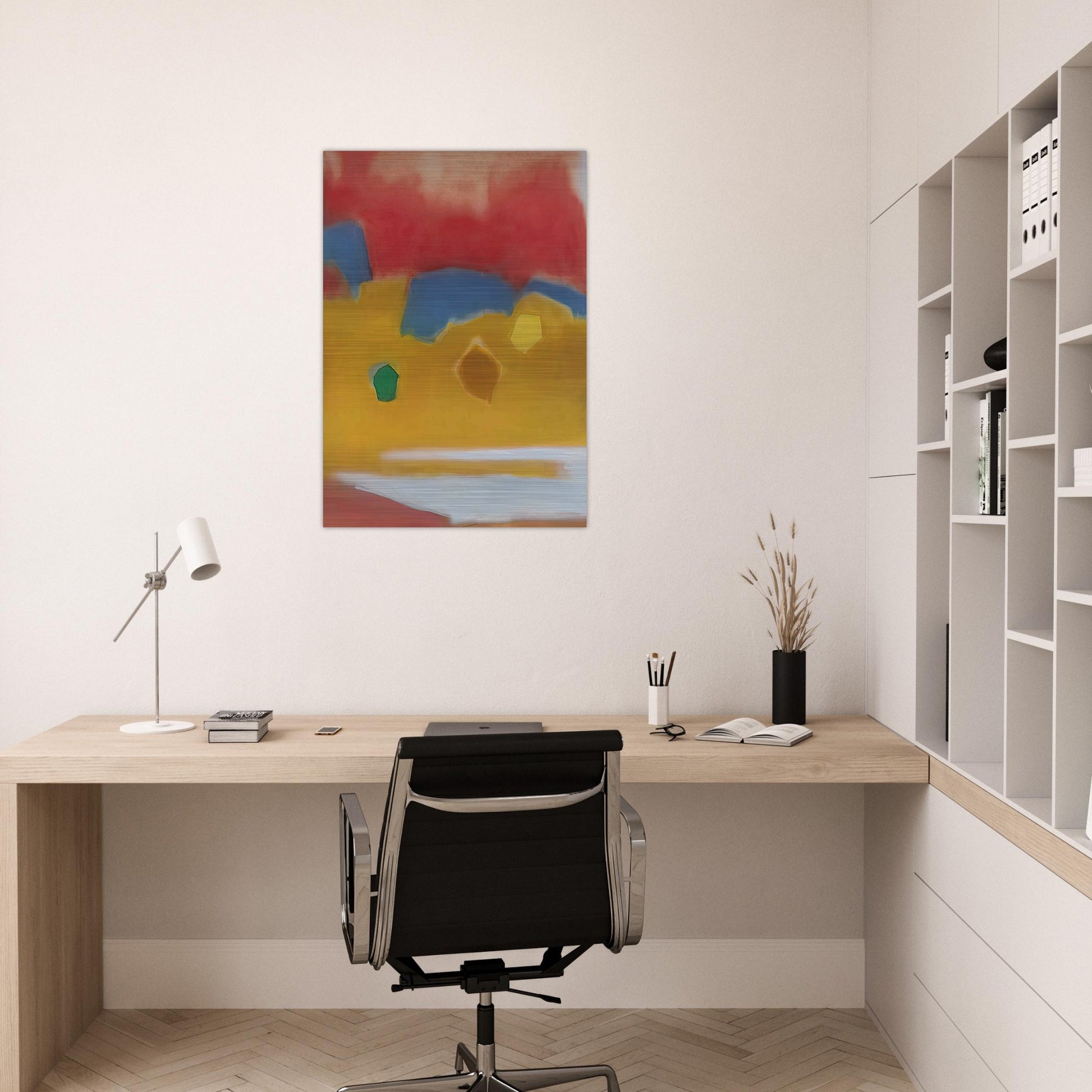 ZARZUELA 1982 - Esteban Vicente Brushed Aluminum Print - 70x100 cm / 28x40 inches | Esteban Vicente Aluminum Print | Esteban Vicente Prints