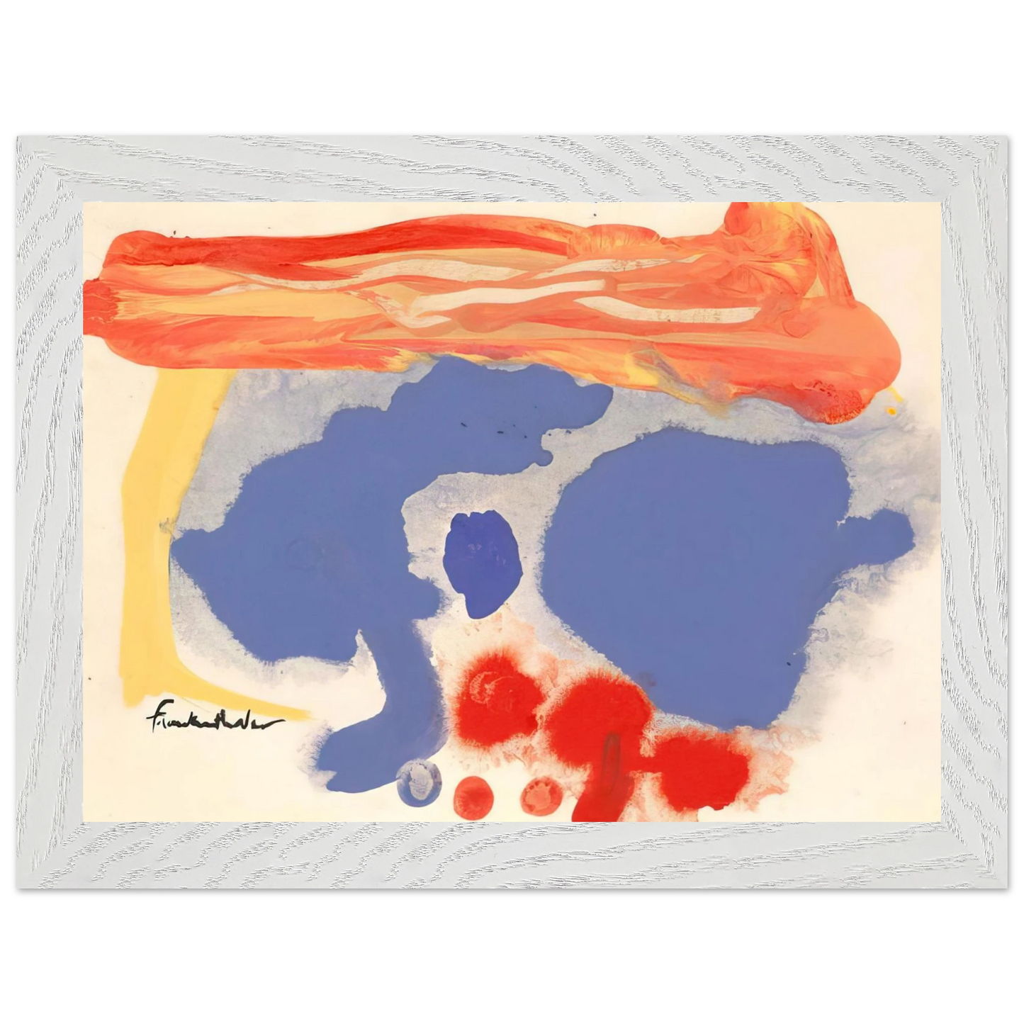Helen Frankenthaler - Summerscene, Provincetown - 1961 Wall art - A3 (29.7 x 42  cm) - Fine Art Poster-canvas - -
