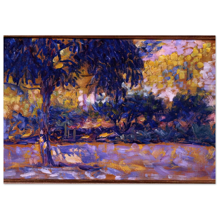 LANDSCAPE WITH EUCALYPTUS TREES AND RIVER TREES IN FRONT OF A RIVER 1908 - Henri Matisse Brushed Aluminum Print - 70x100 cm / 28x40 inches | Henri Matisse Aluminum Print | Henri Matisse Prints