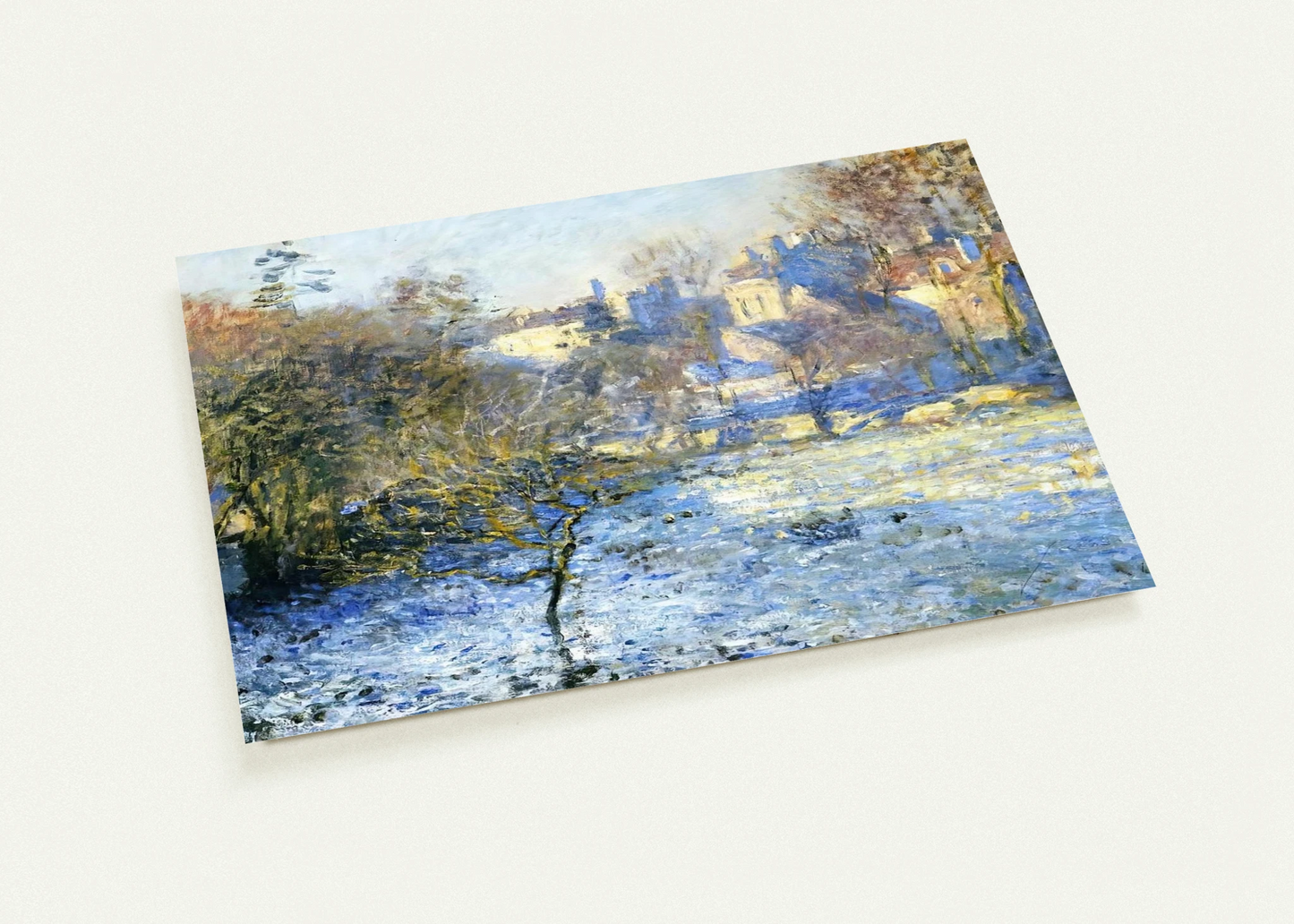 Frost By claude monet Pack of 10 Post Cards | claude monet Post Cards | A6 (10.5 x 14.8 cm) - 4.1 x 5.8 inches