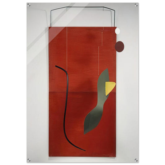 RED PANEL 1936 - Alexander Calder Acrylic Print - 70x100 cm / 28x40″ inches | Alexander Calder Wall Art | Alexander Calder Prints