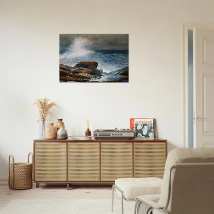 INCOMING TIDE SCARBORO MAINE - Winslow Homer Brushed Aluminum Print - 70x100 cm / 28x40 inches | Winslow Homer Aluminum Print | Winslow Homer Prints