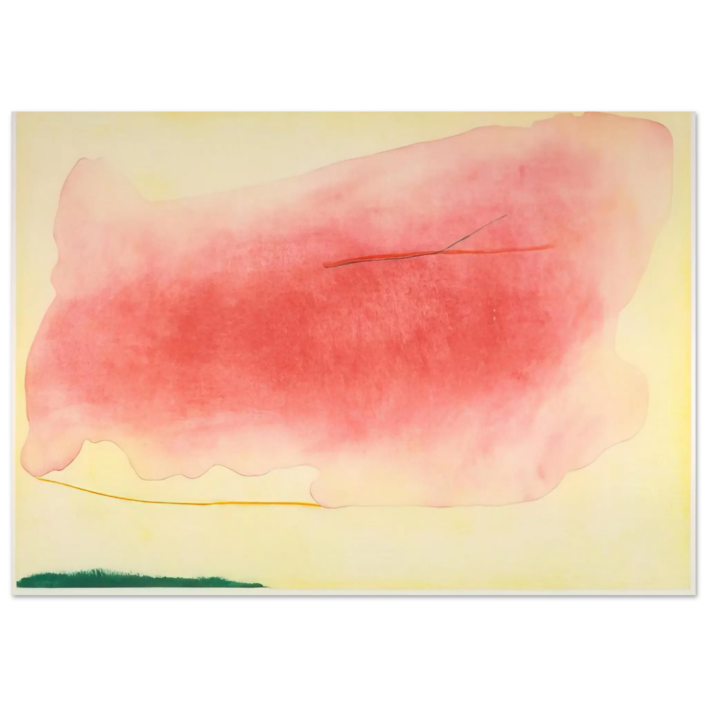 Helen Frankenthaler - Nepenthe - 1972 Wall art - A3 (29.7 x 42  cm) - Premium Wooden Framed Poster With Fine Art Paper - Wood frame