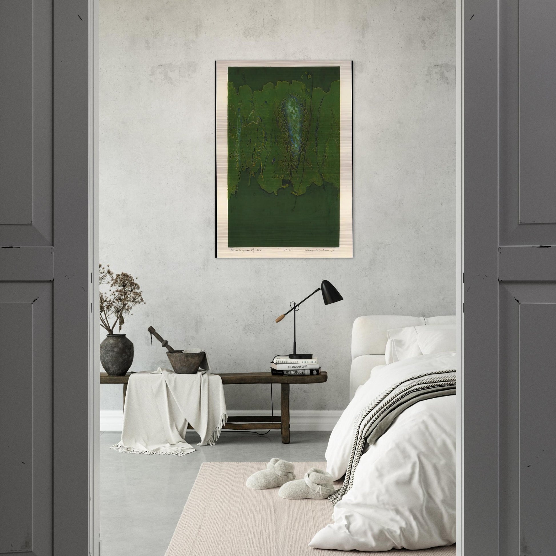Winter in Green - 1970 - Hiroyuki Tajima Brushed Aluminum Print - 70x100 cm / 28x40 inches | Hiroyuki Tajima Aluminum Print | Hiroyuki Tajima Prints