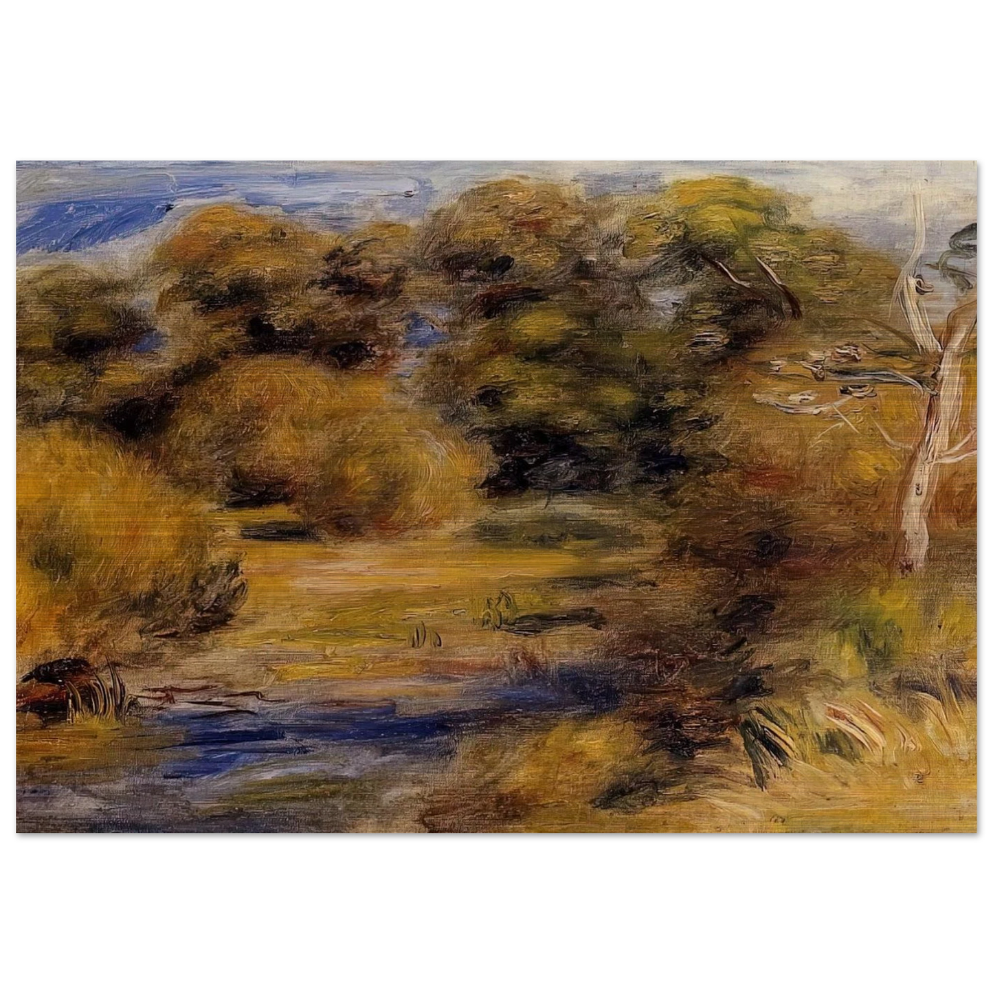 The Clearing - Pierre-Auguste Renoir Brushed Aluminum Print - 70x100 cm / 28x40 inches | Pierre-Auguste Renoir Aluminum Print | Pierre-Auguste Renoir Prints