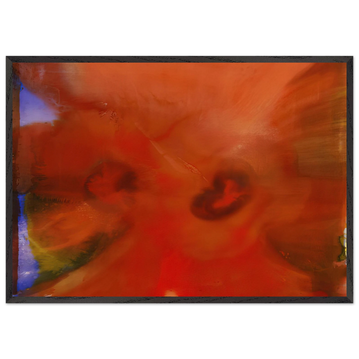 Red Petals - Sam Gilliam 70x100 cm / 28x40 inches Framed Art Print – Black Wooden Frame