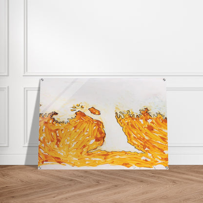L'arbre en automne - Art Informel - Mario Schifano Acrylic Print - 70x100 cm / 28x40″ inches