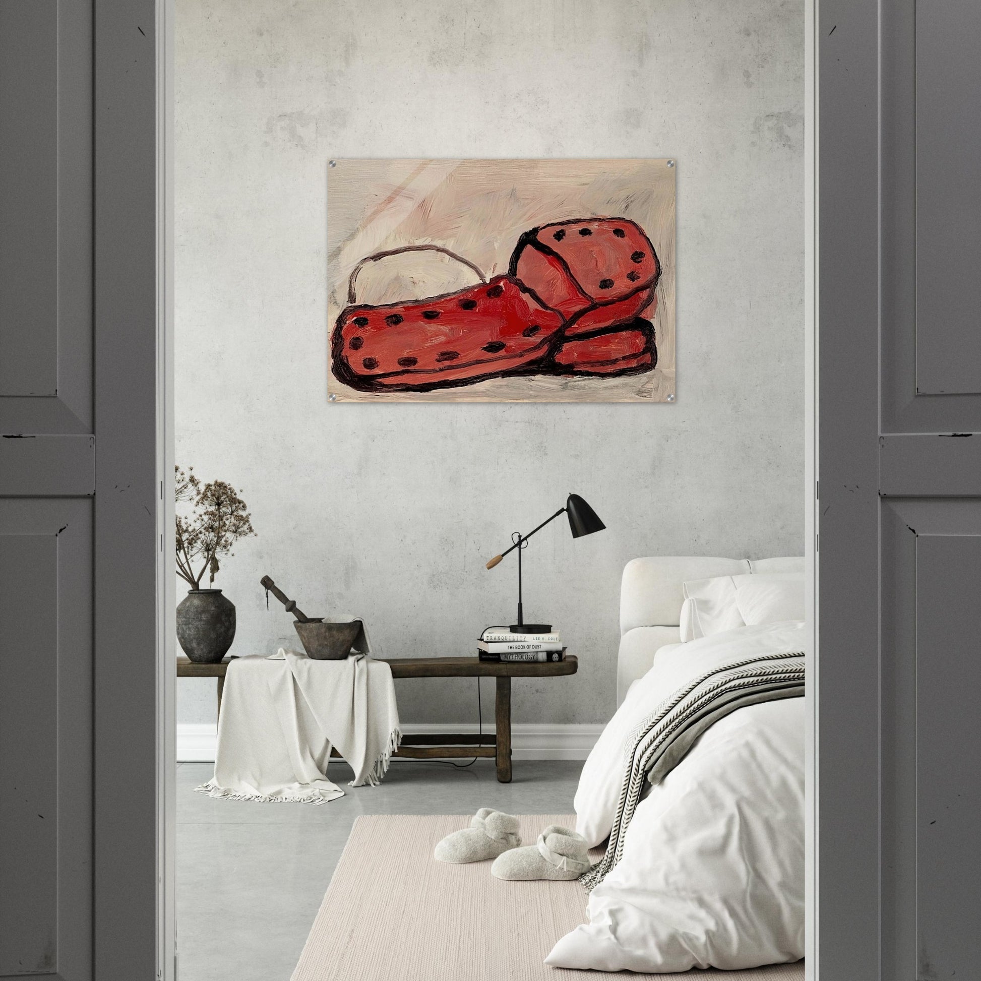 SHOES 1968 - Philip Guston Acrylic Print - 70x100 cm / 28x40″ inches