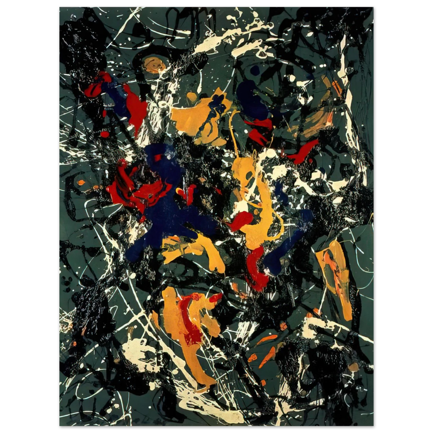 Jackson Pollock - NUMBER 3 1948  75x100 cm / 30x40inches Fine Art Poster