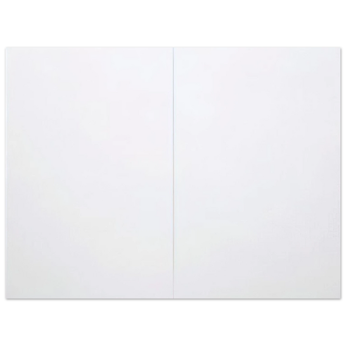Robert Rauschenberg - WHITE PAINTING TWO PANEL 1951  75x100 cm / 30x40inches Fine Art Poster
