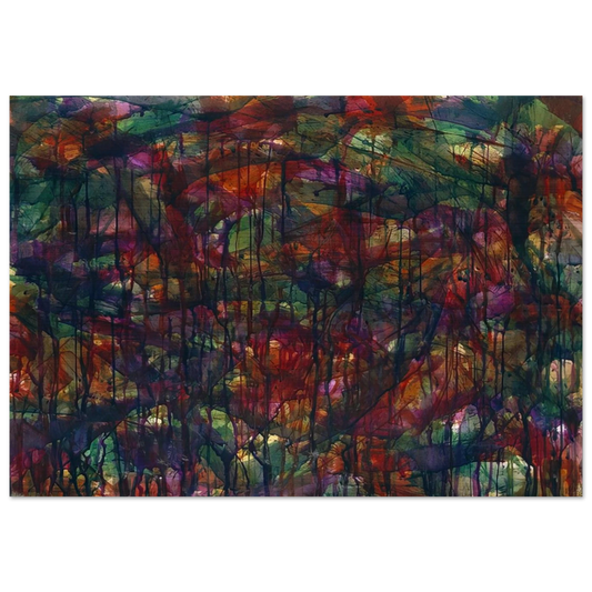 Untitled - 1957 - Norman Bluhm Brushed Aluminum Print - 70x100 cm / 28x40 inches | Norman Bluhm Aluminum Print | Norman Bluhm Prints